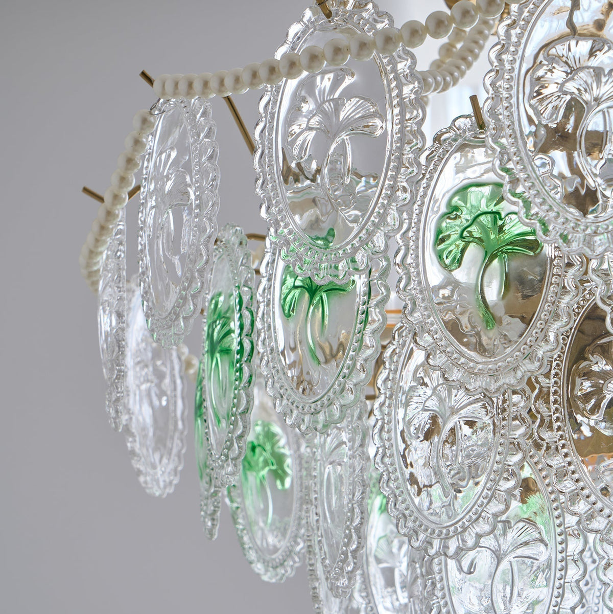 Whitenwynne Glass Chandelier-Moonnatur