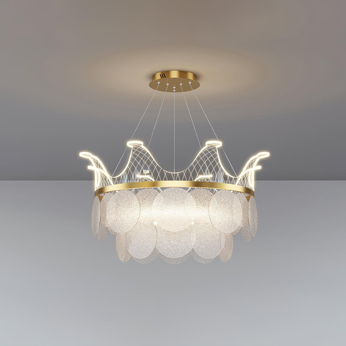 Wardenenora Acrylic Chandelier-Moonnatur