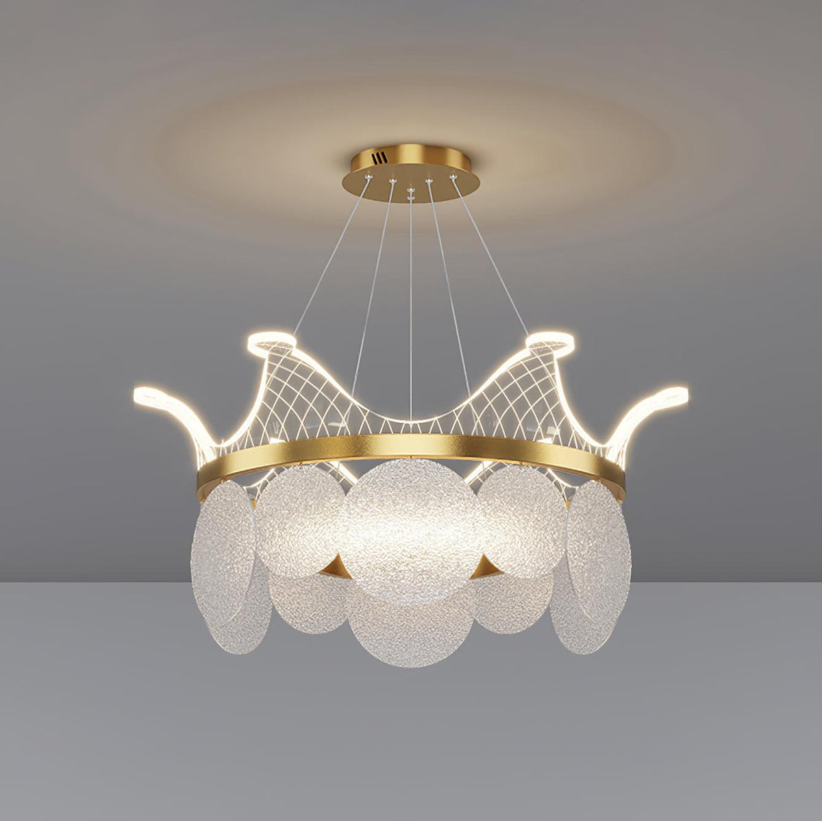 Wardenenora Acrylic Chandelier-Moonnatur