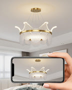 Wardenenora Acrylic Chandelier-Moonnatur