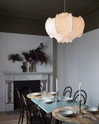 Grevenna Cocoon Silk Pendant Light-Moonnatur