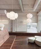 Grevenna Cocoon Silk Pendant Light-Moonnatur