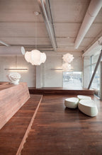 Grevenna Cocoon Silk Pendant Light-Moonnatur