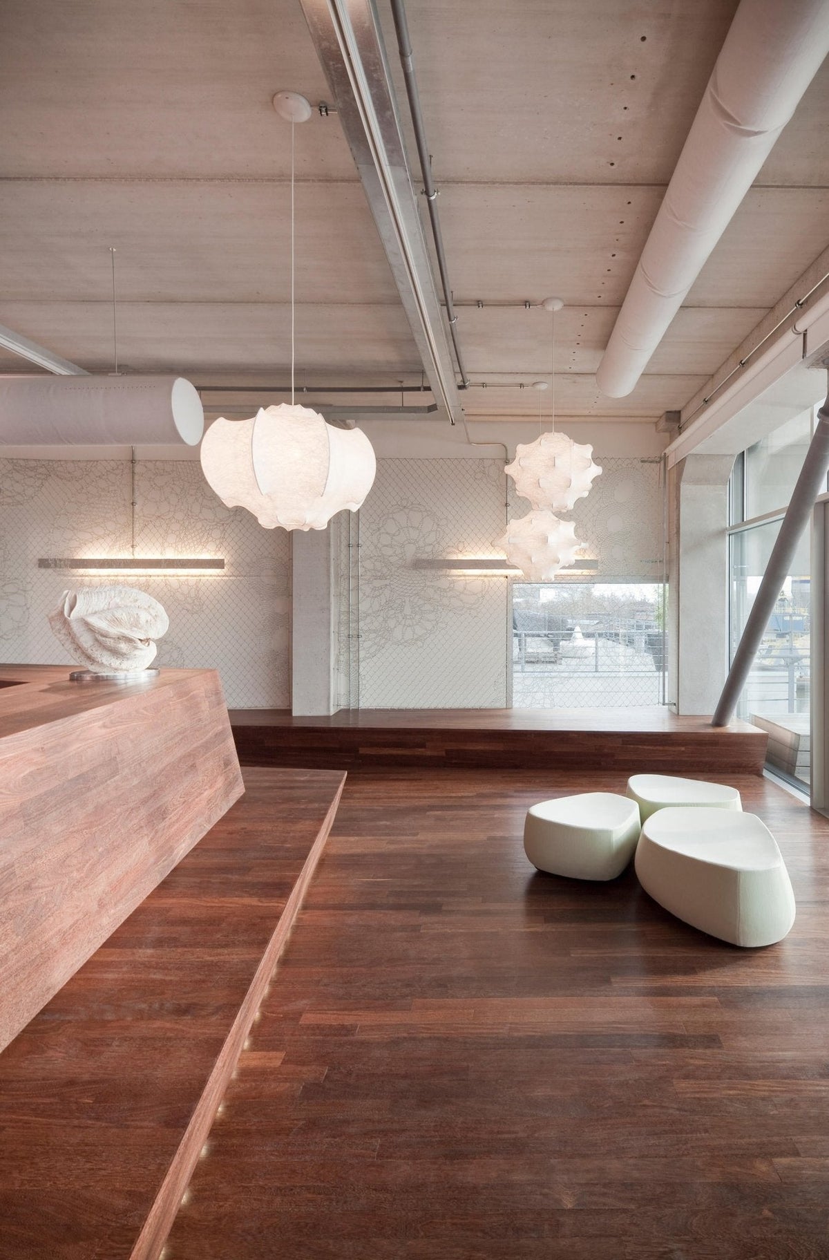 Grevenna Cocoon Silk Pendant Light-Moonnatur