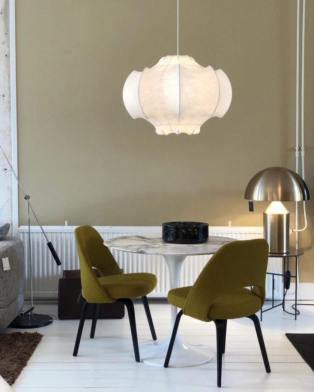 Grevenna Cocoon Silk Pendant Light-Moonnatur