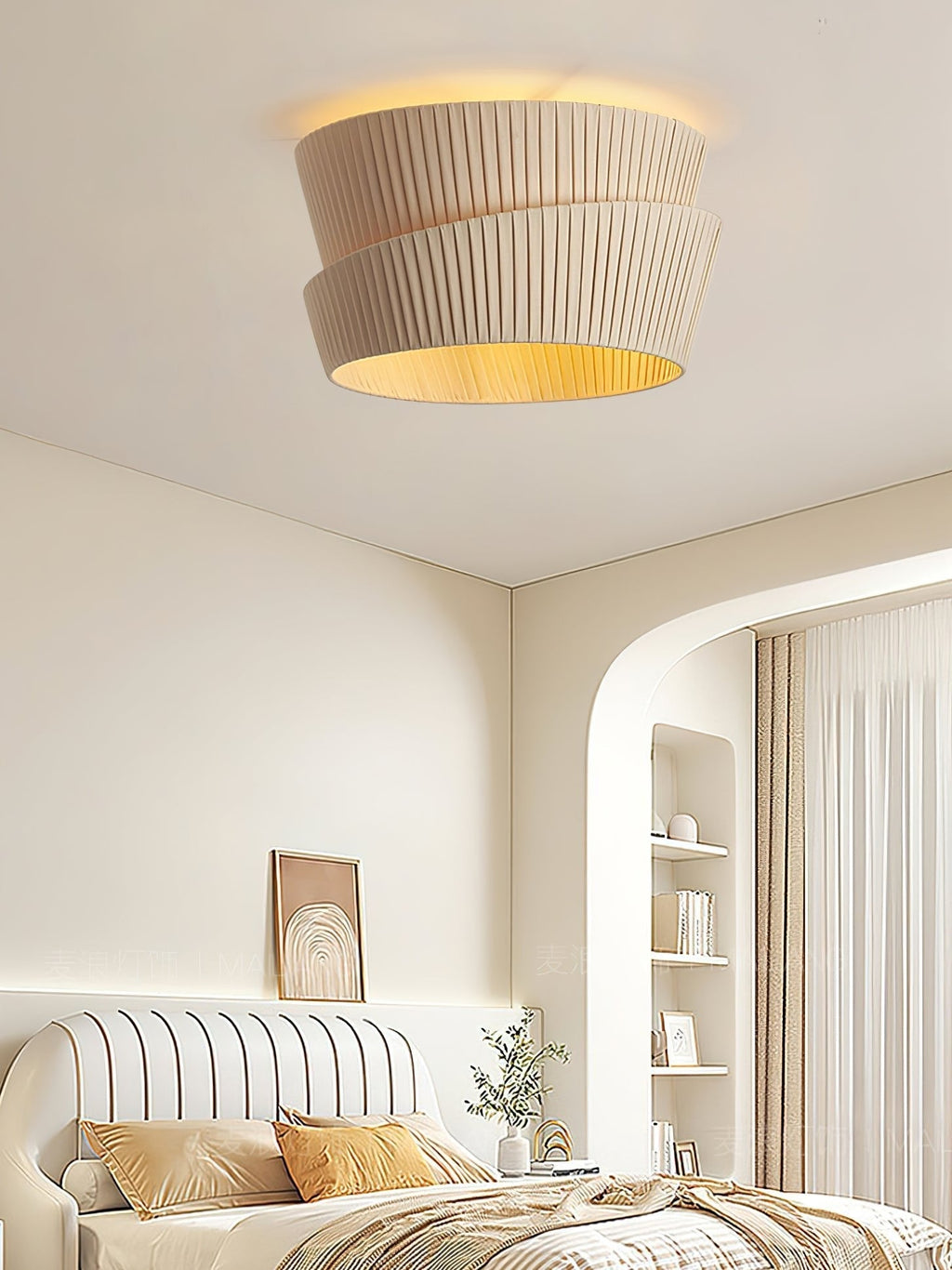 Lorrenlyn Fabric Ceiling Light-Moonnatur