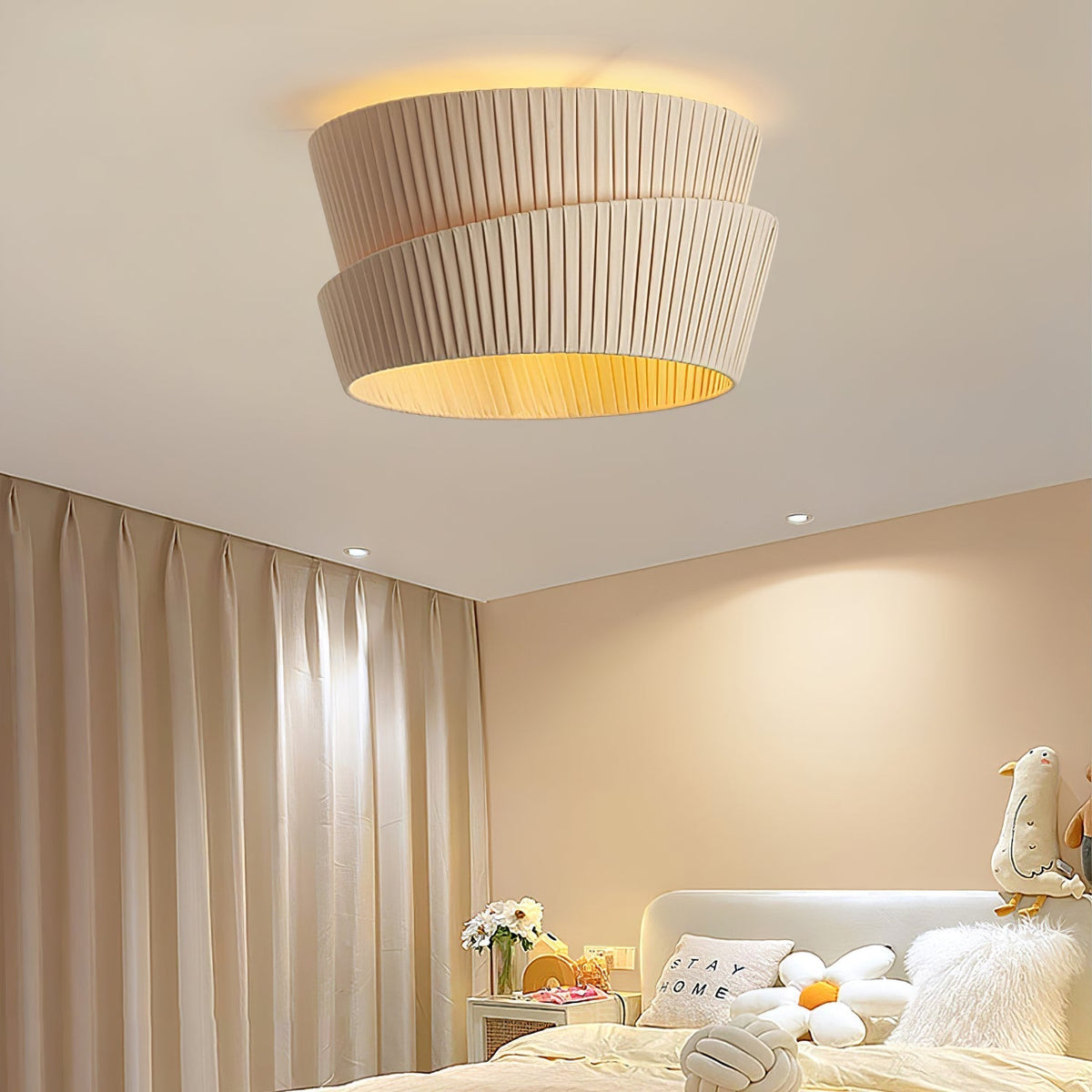Lorrenlyn Fabric Ceiling Light-Moonnatur