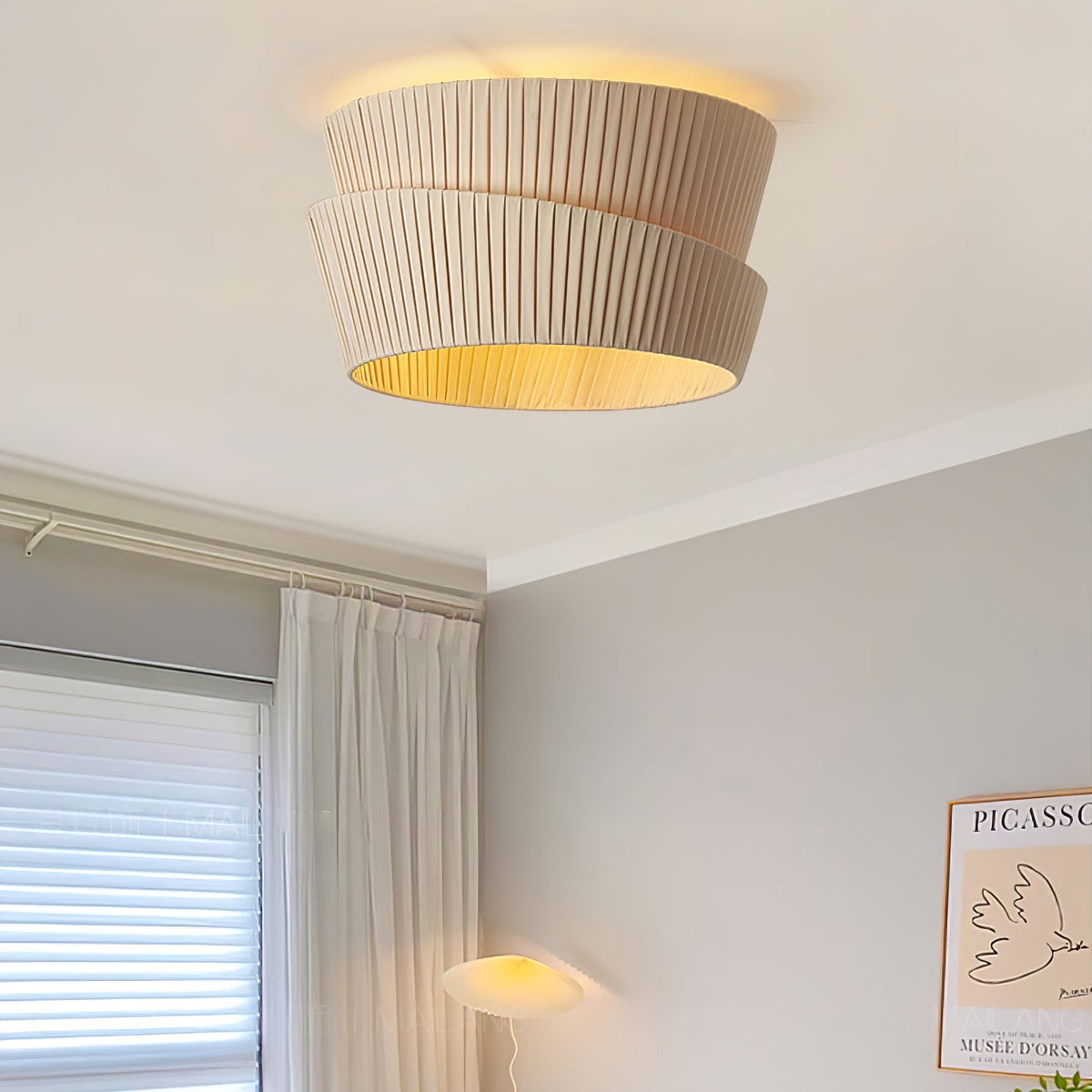 Lorrenlyn Fabric Ceiling Light-Moonnatur
