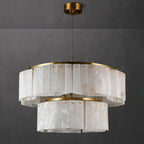 Langrenfern Alabaster Chandelier-Moonnatur