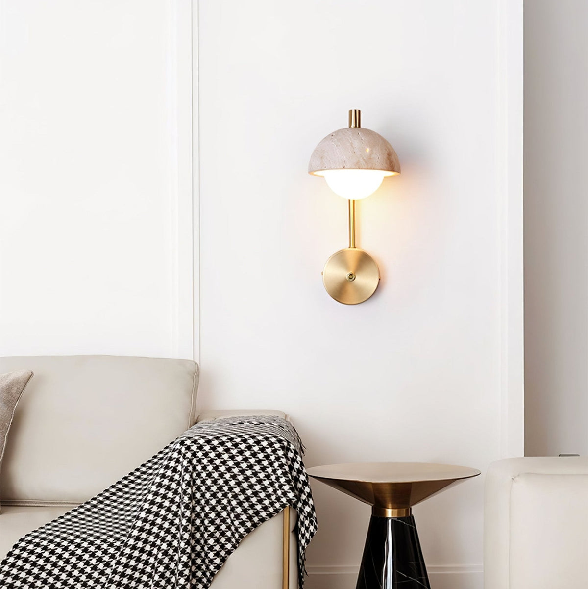 Glenelle Travertine Wall Light-Moonnatur