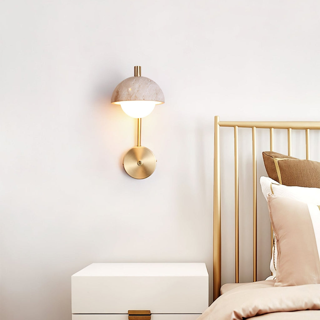 Glenelle Travertine Wall Light-Moonnatur