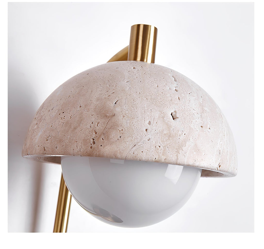 Glenelle Travertine Wall Light-Moonnatur