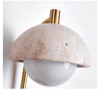 Glenelle Travertine Wall Light-Moonnatur