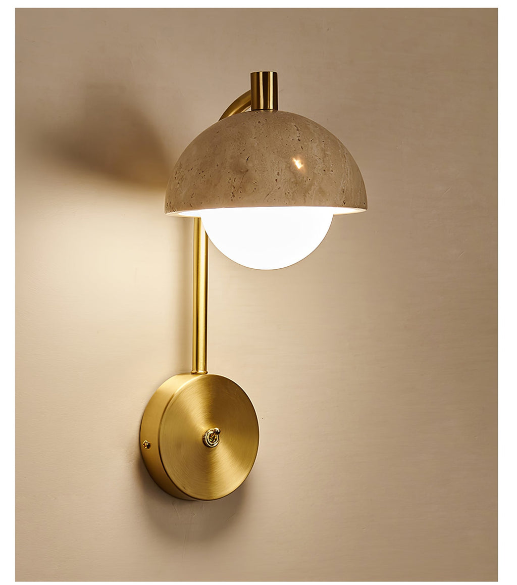 Glenelle Travertine Wall Light-Moonnatur