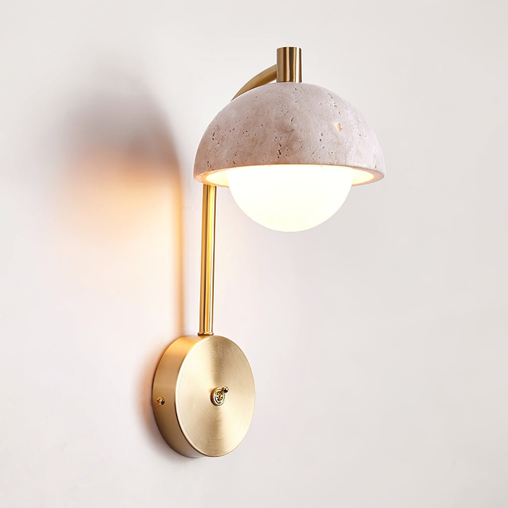 Glenelle Travertine Wall Light-Moonnatur