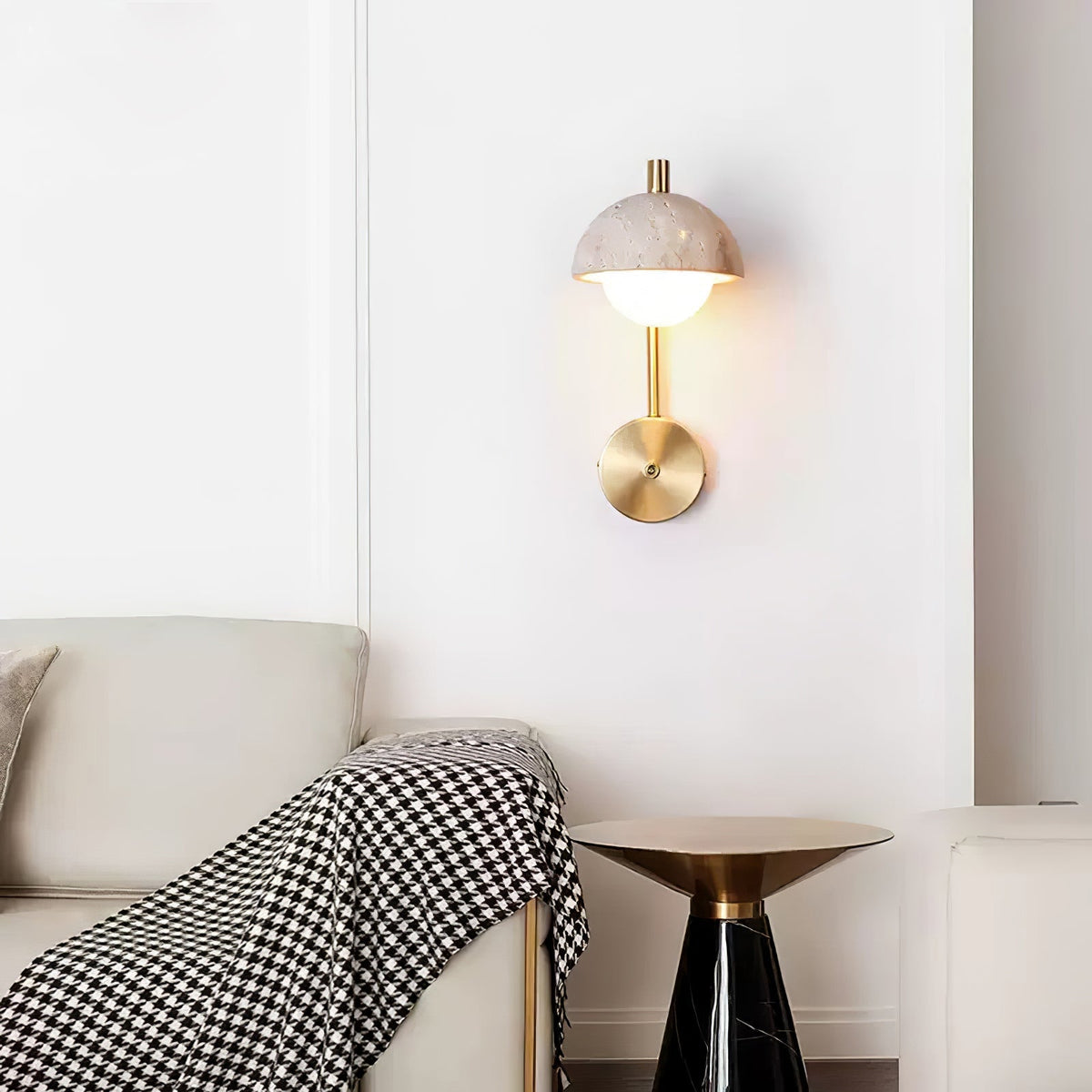 Glenelle Travertine Wall Light-Moonnatur