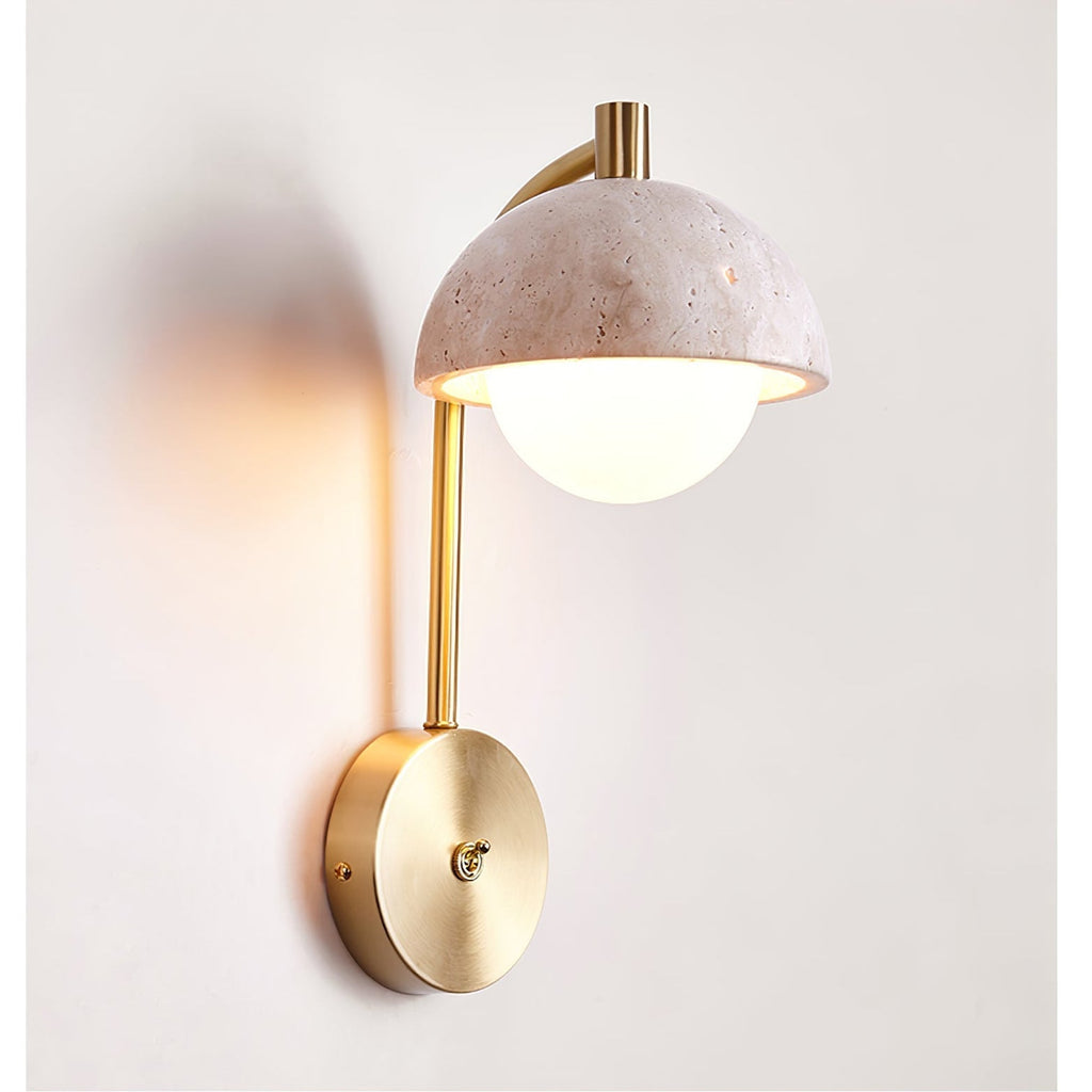 Glenelle Travertine Wall Light-Moonnatur