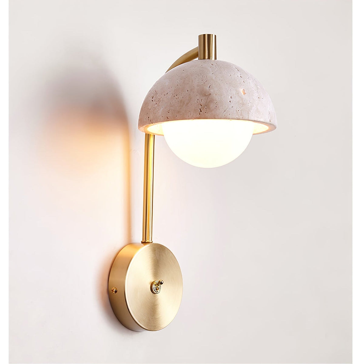 Glenelle Travertine Wall Light-Moonnatur