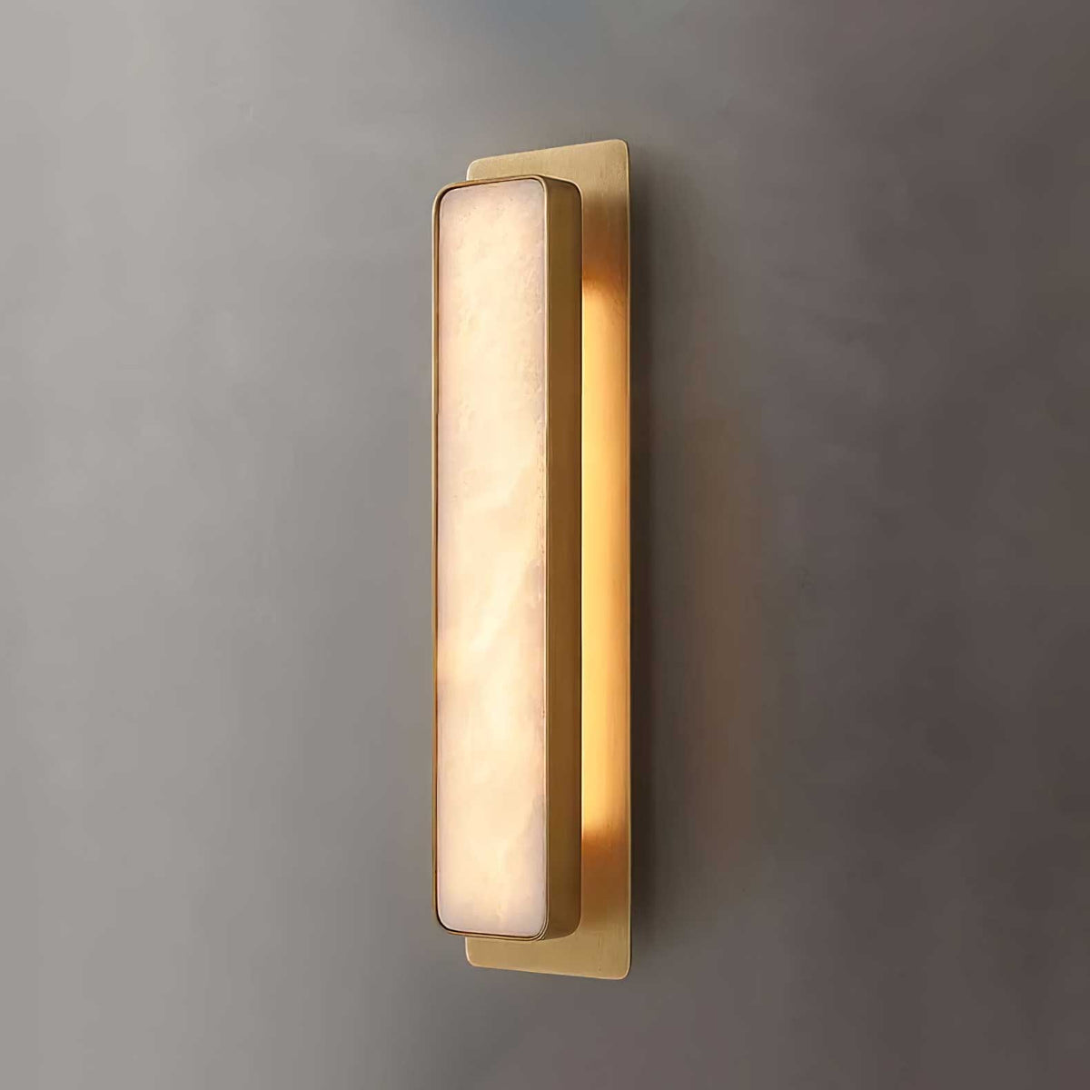 Enverorie Alabaster Wall Light-Moonnatur