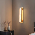 Enverorie Alabaster Wall Light-Moonnatur