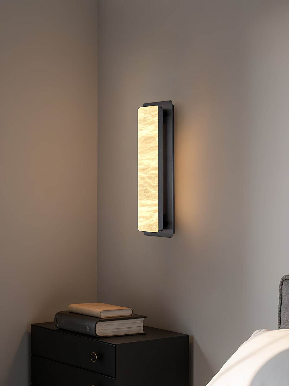 Enverorie Alabaster Wall Light-Moonnatur