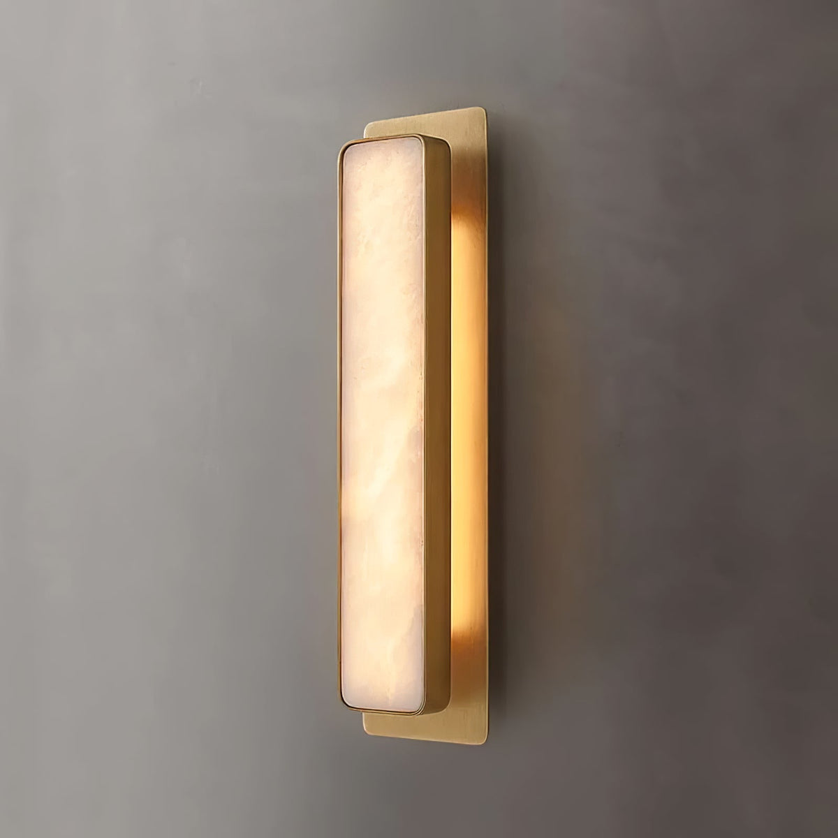 Enverorie Alabaster Wall Light-Moonnatur