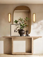 Enverorie Alabaster Wall Light-Moonnatur