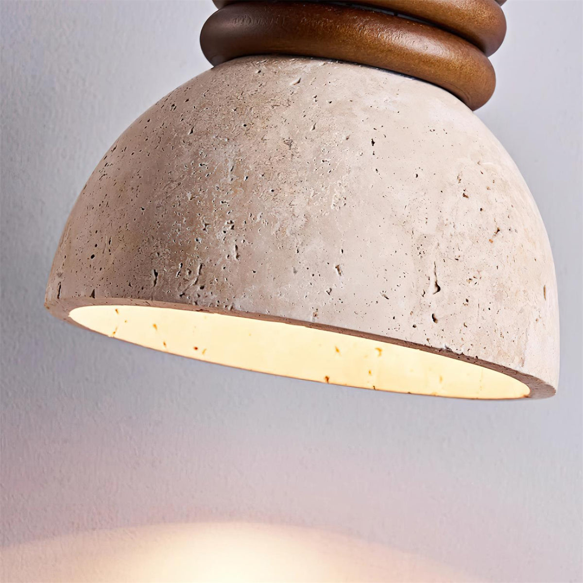 Ferrowmere Travertine Pendant Light-Moonnatur