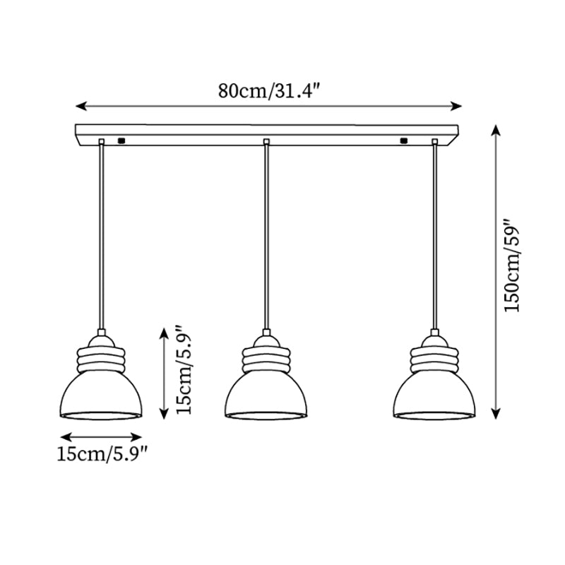 Ferrowmere Travertine Pendant Light-Moonnatur
