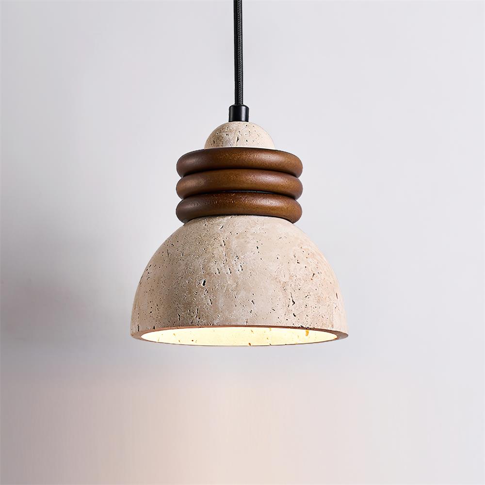 Ferrowmere Travertine Pendant Light-Moonnatur