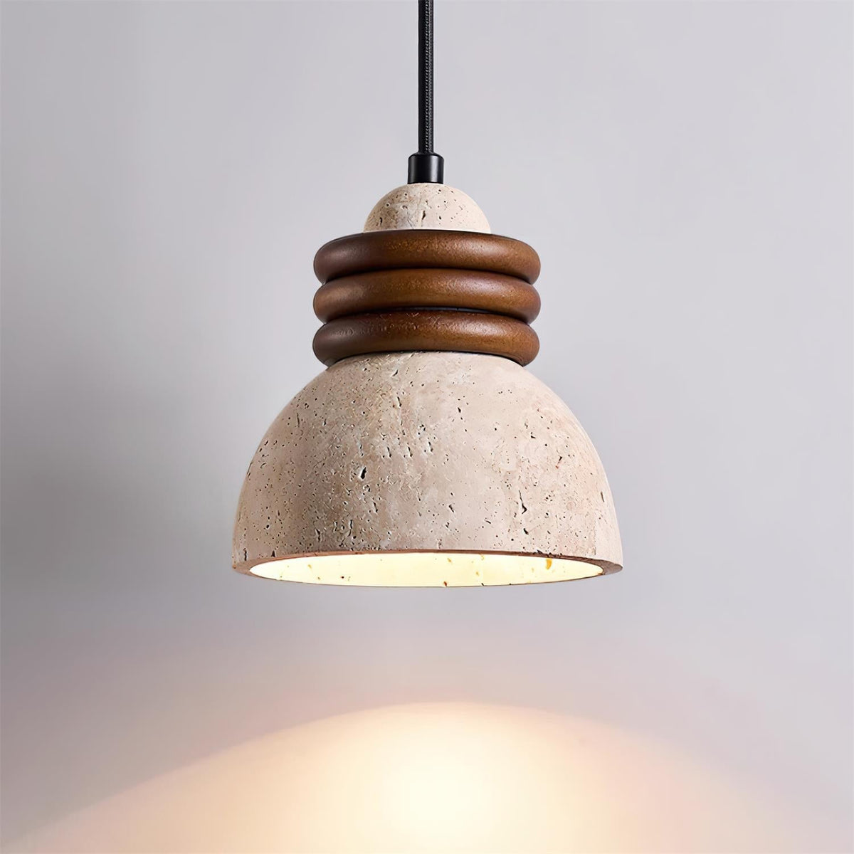 Ferrowmere Travertine Pendant Light-Moonnatur