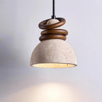 Ferrowmere Travertine Pendant Light-Moonnatur