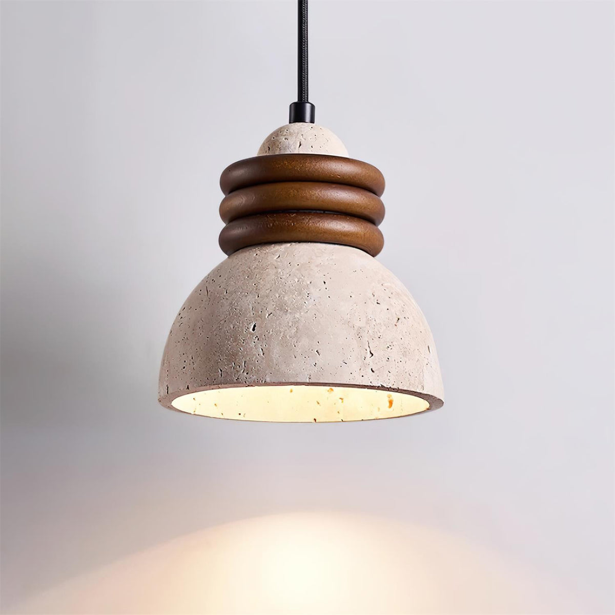 Ferrowmere Travertine Pendant Light-Moonnatur