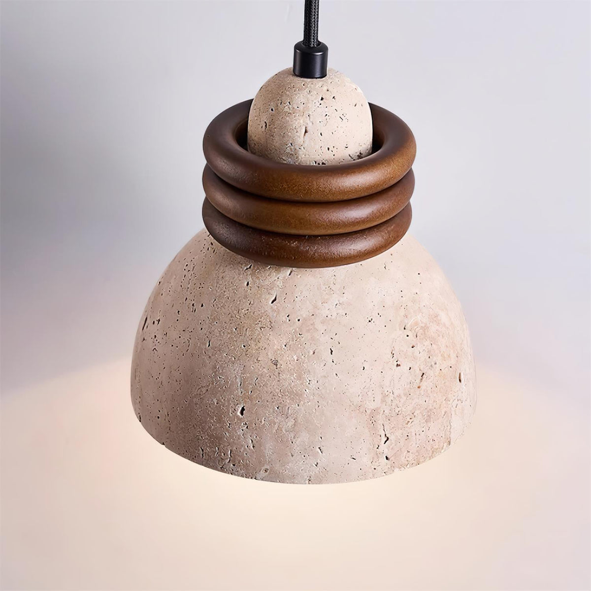 Ferrowmere Travertine Pendant Light-Moonnatur