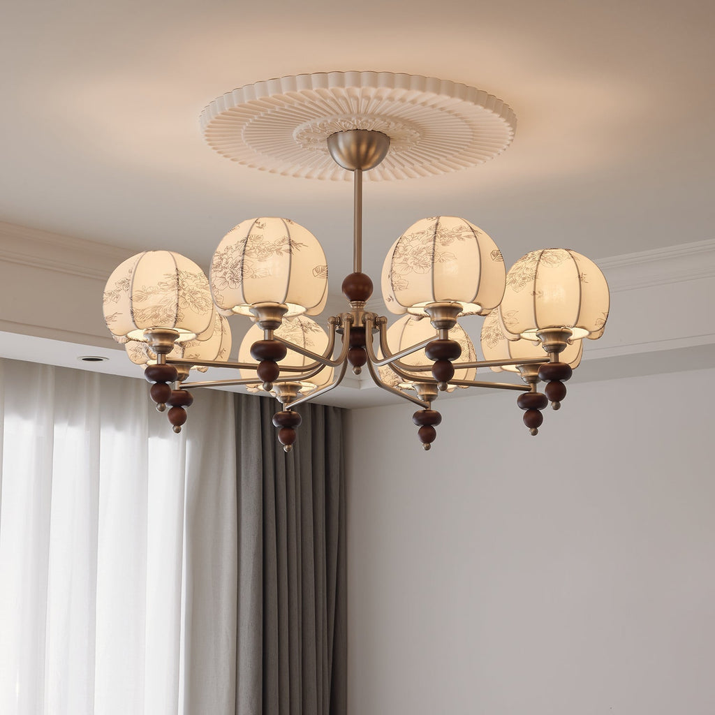 Embreth Fabric Chandelier-Moonnatur