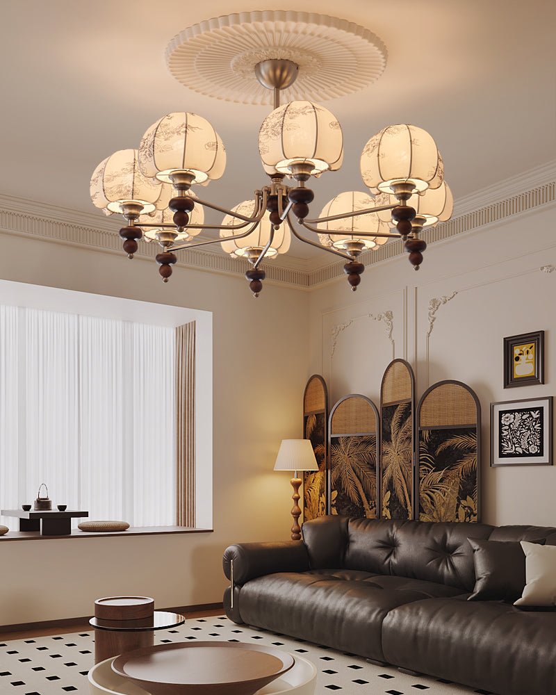 Embreth Fabric Chandelier-Moonnatur