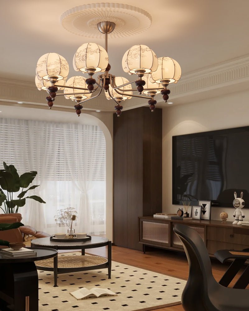 Embreth Fabric Chandelier-Moonnatur