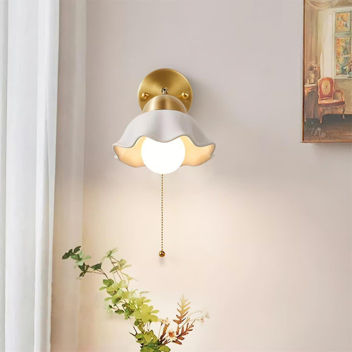 Jorrenbrook Ceramic Wall Light-Moonnatur