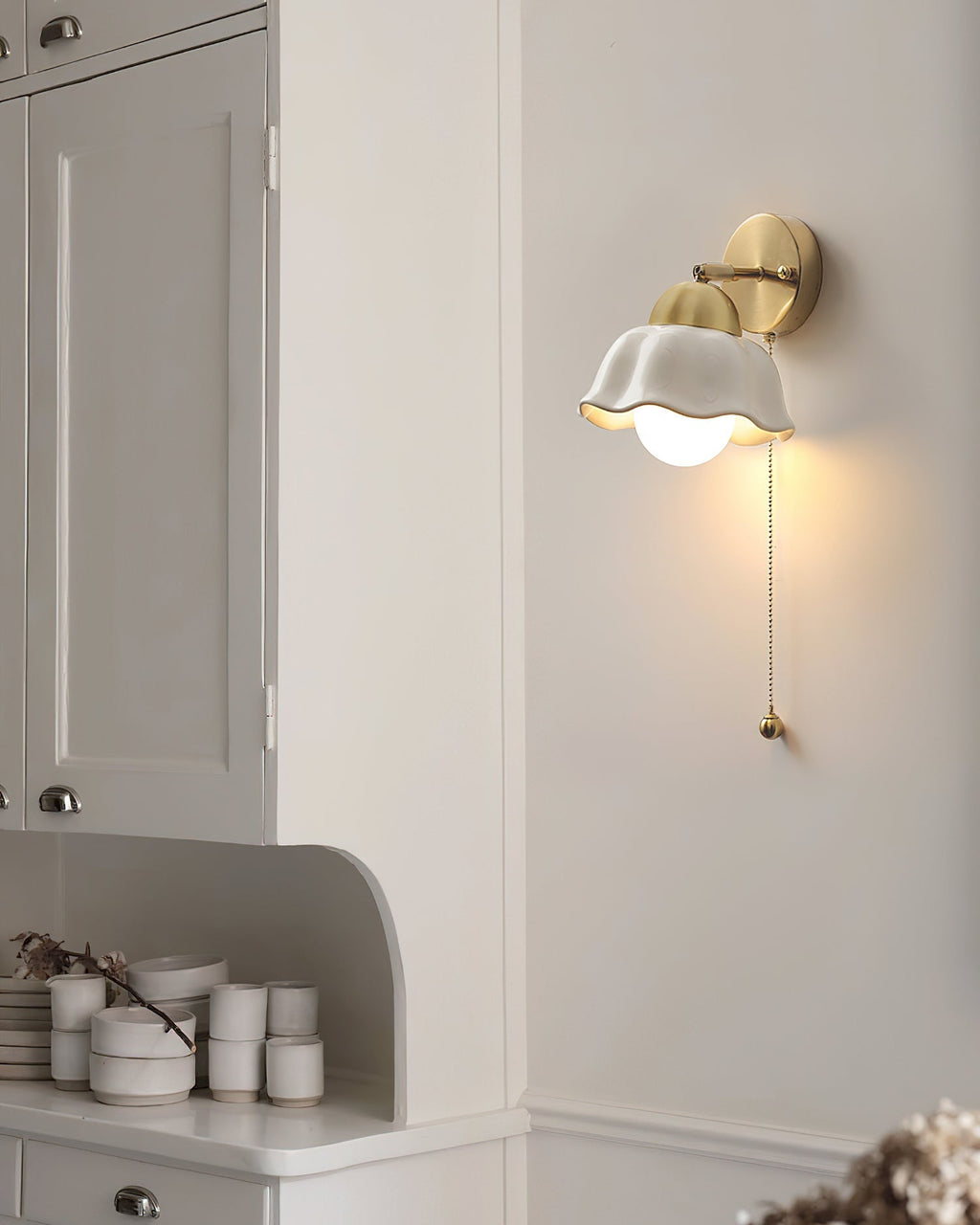 Jorrenbrook Ceramic Wall Light-Moonnatur