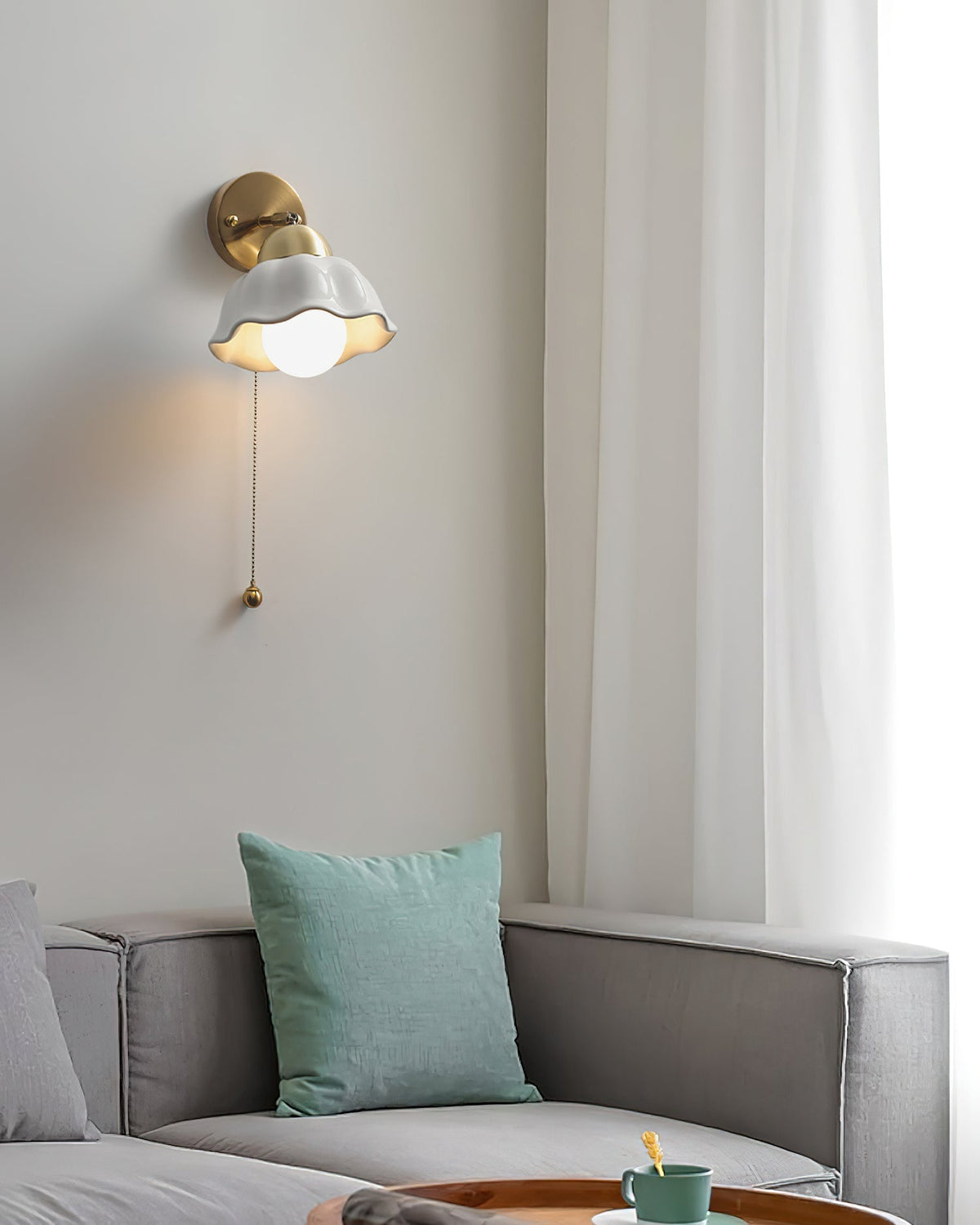 Jorrenbrook Ceramic Wall Light-Moonnatur
