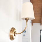 Auberlynne Fabric Wall Light-Moonnatur