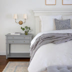Auberlynne Fabric Wall Light-Moonnatur