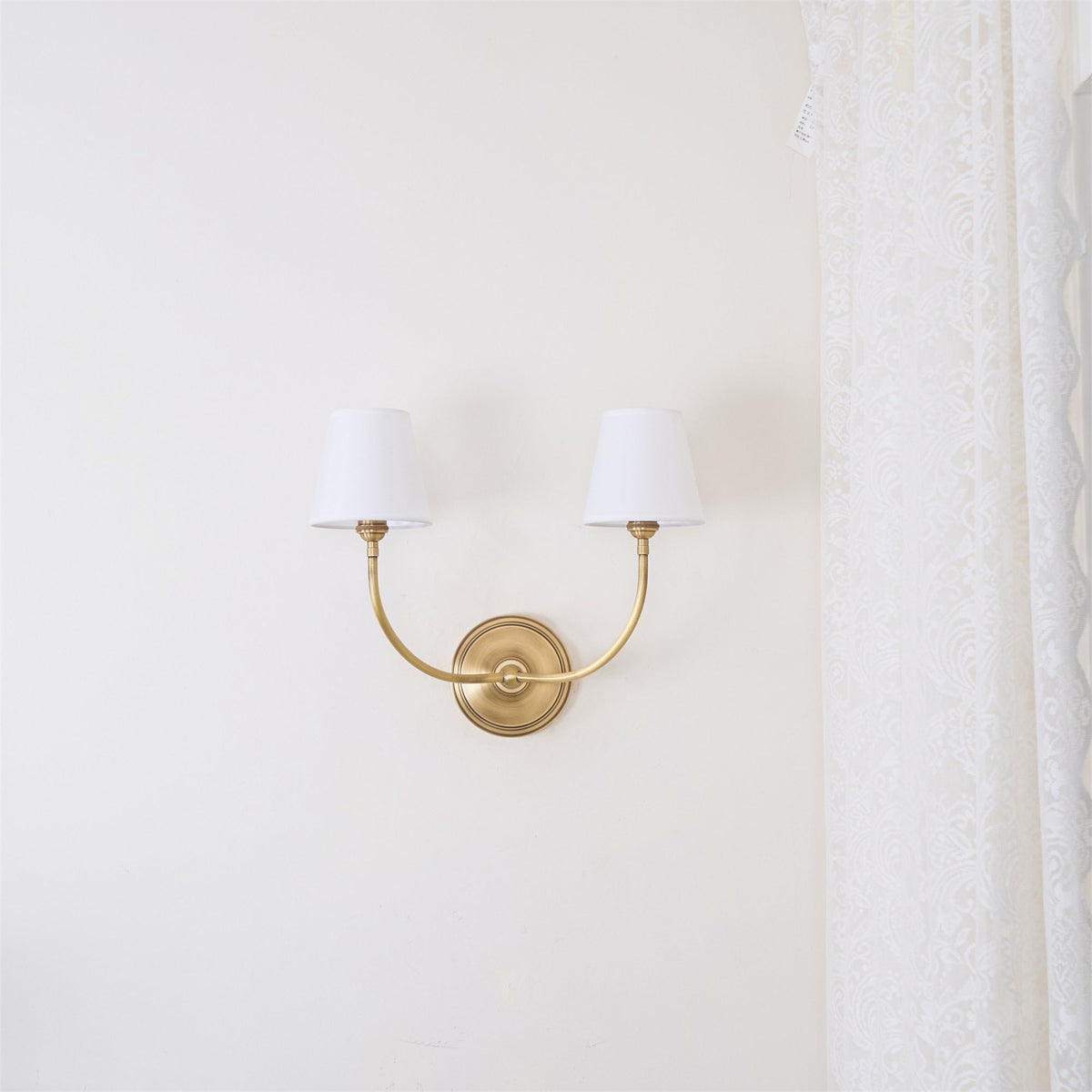 Auberlynne Fabric Wall Light-Moonnatur