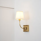 Auberlynne Fabric Wall Light-Moonnatur