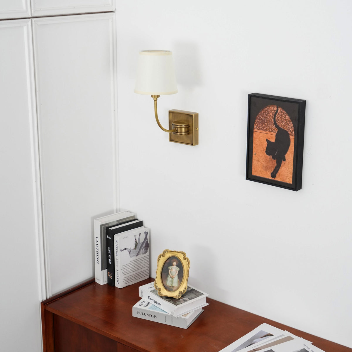Auberlynne Fabric Wall Light-Moonnatur