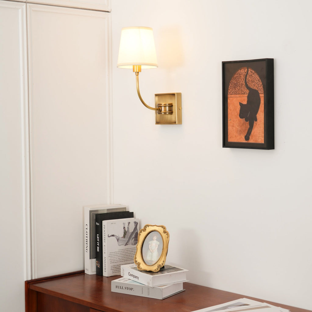 Auberlynne Fabric Wall Light-Moonnatur