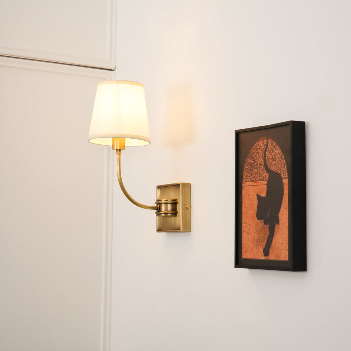 Auberlynne Fabric Wall Light-Moonnatur