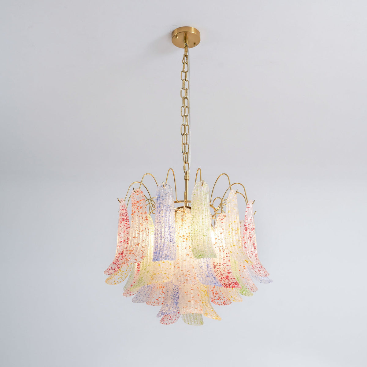Ordelwynne Glass Chandelier-Moonnatur