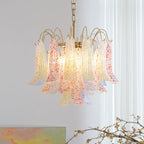 Ordelwynne Glass Chandelier-Moonnatur