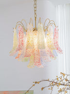 Ordelwynne Glass Chandelier-Moonnatur